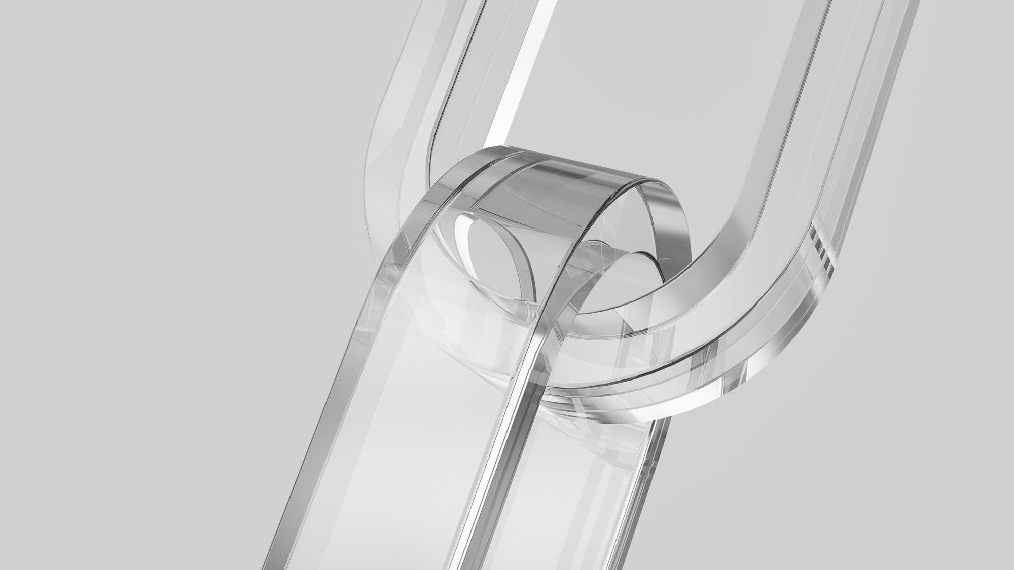 Interlinked glass chain links symbolising sustainable energy